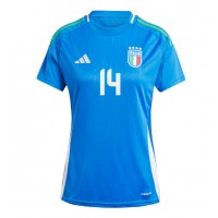 Italien Federico Chiesa #14 Fußballbekleidung Heimtrikot Damen EM 2024 Kurzarm